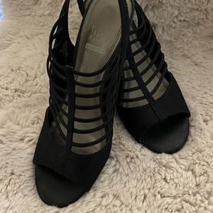 Impo Black Fabric Sandals..NWOT